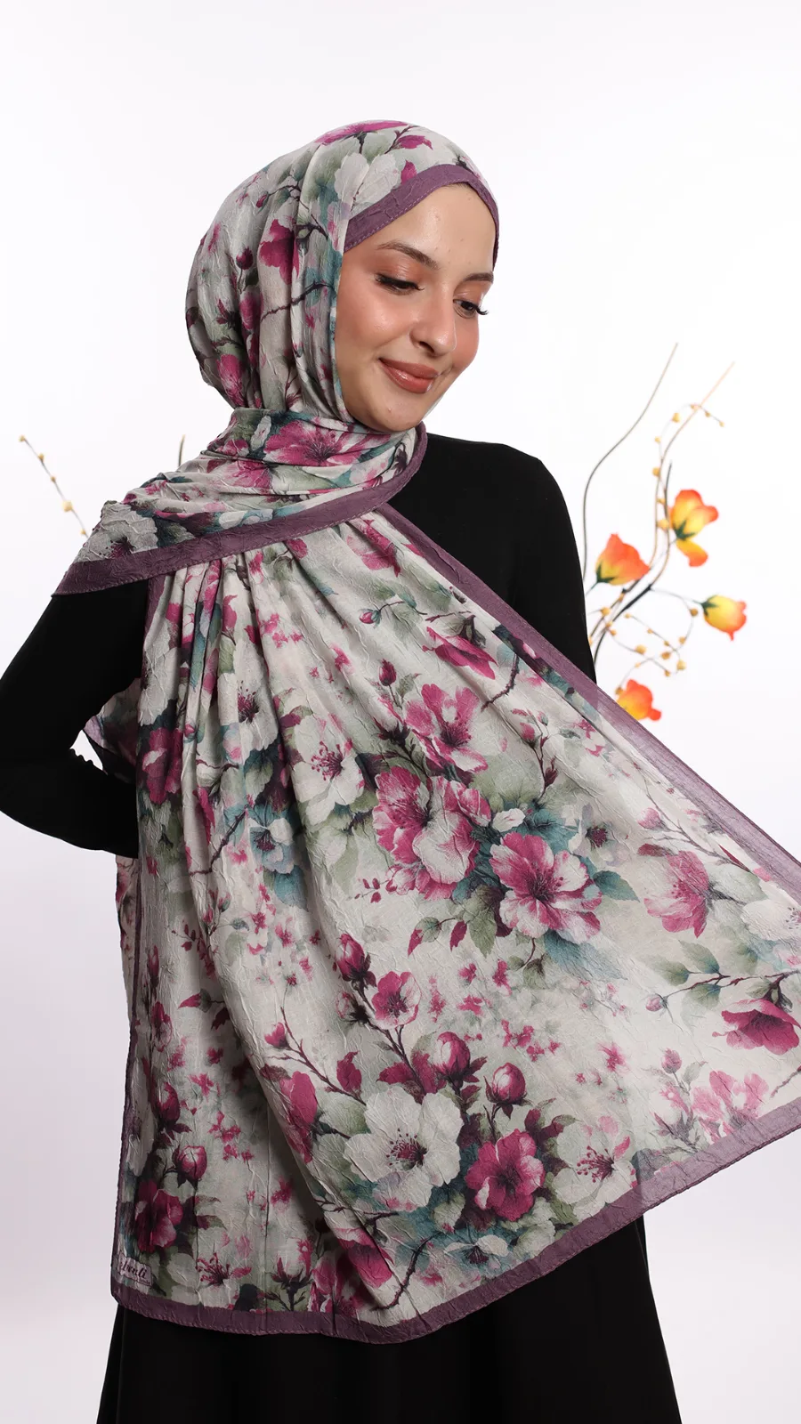 Cotton bambu şal Model 03 Renk 01