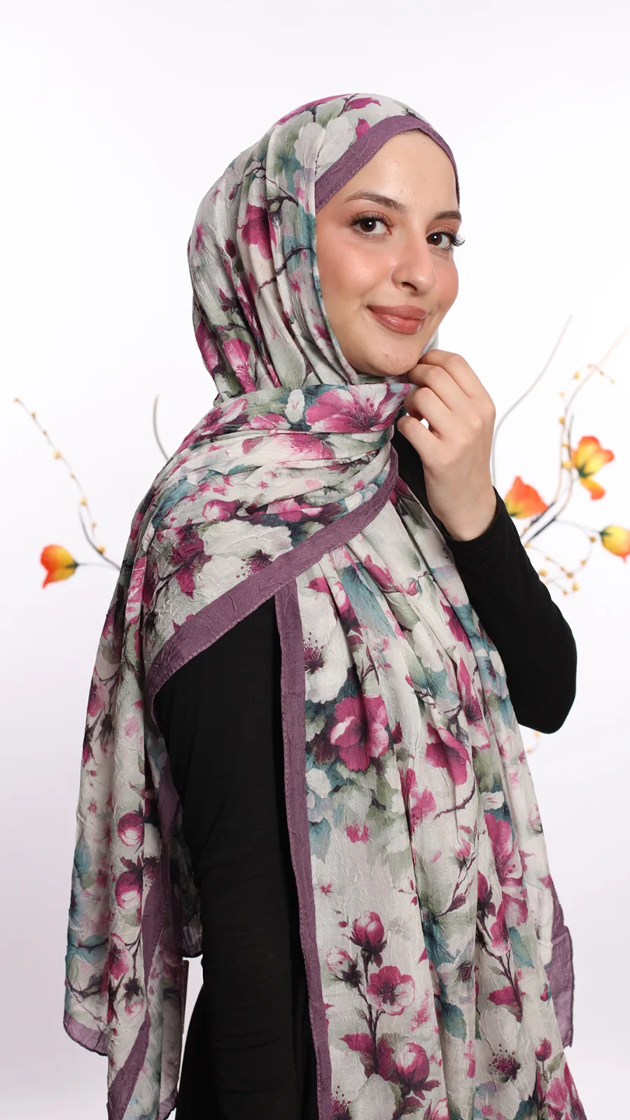 Cotton bambu şal Model 03 Renk 01