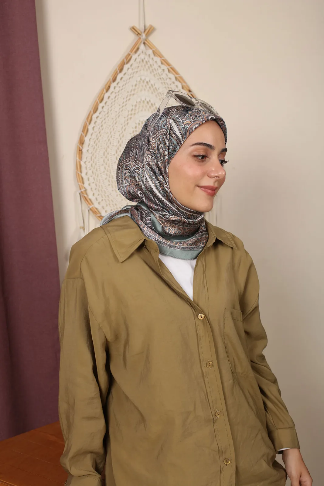 Dijital Janjan Eşarp Model 1 Renk 03