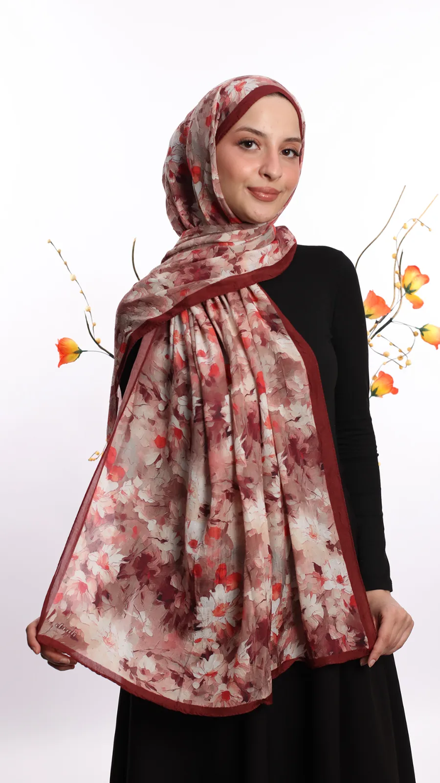 Cotton bambu şal Model 02 Renk 01