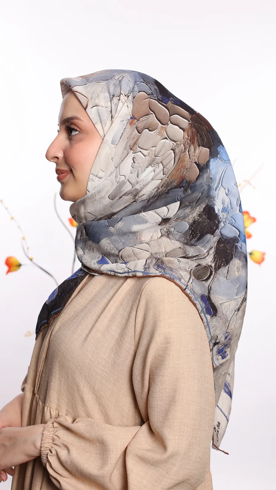 COTTON SILK EŞARP Model 04 Renk 01