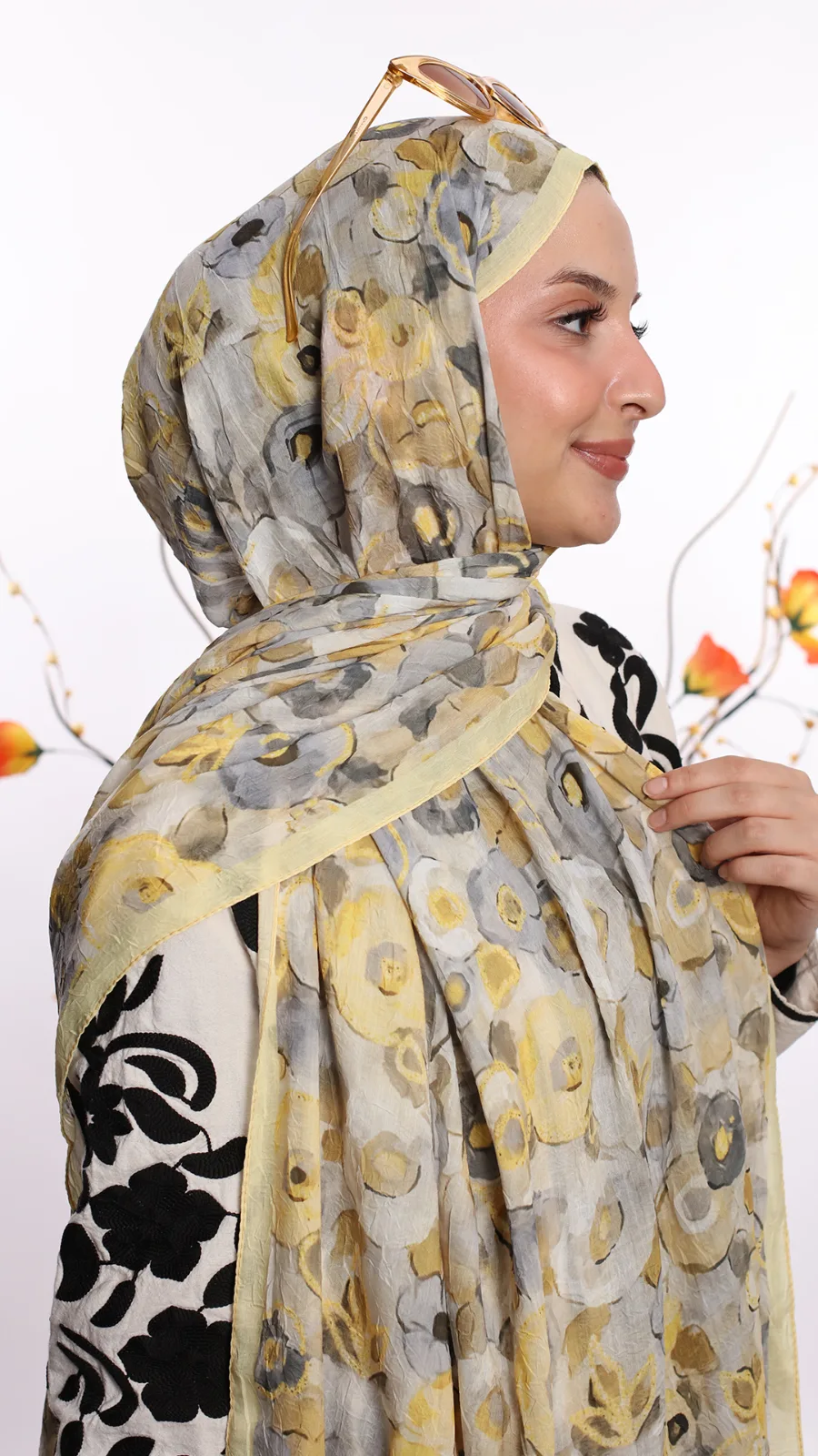 Cotton bambu şal Model 01 Renk 01