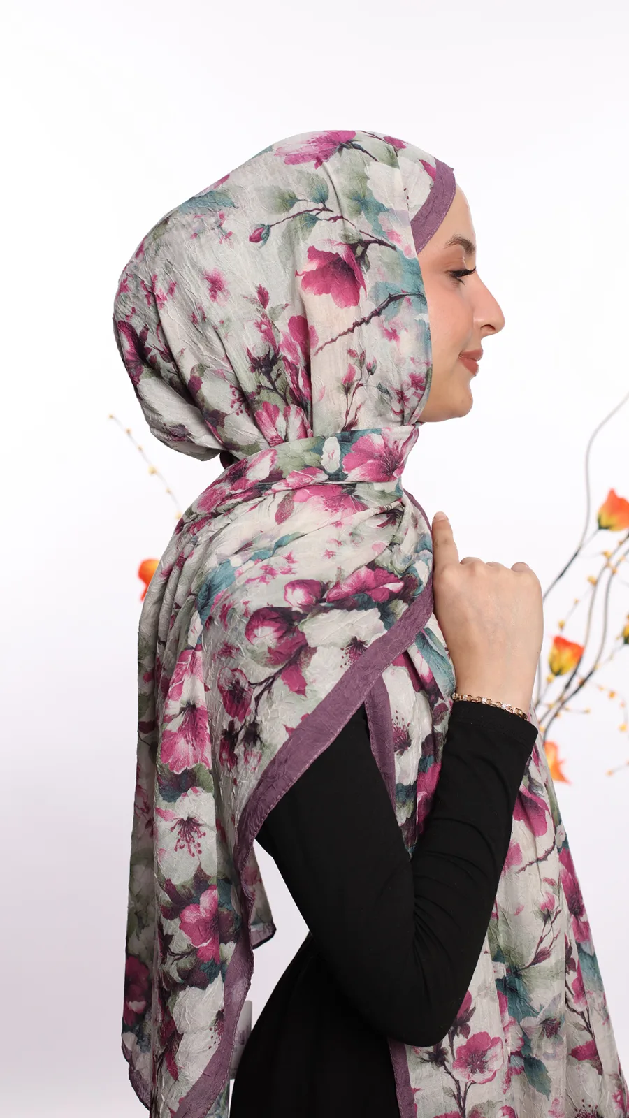 Cotton bambu şal Model 03 Renk 01