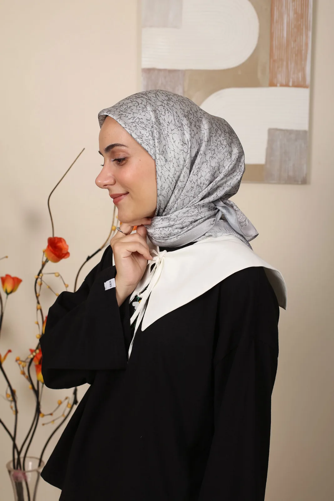 Dijital Janjan Eşarp Model 2 Renk 02